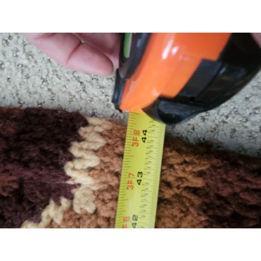 Vintage Grandma's Crochet Afghan Blanket 44